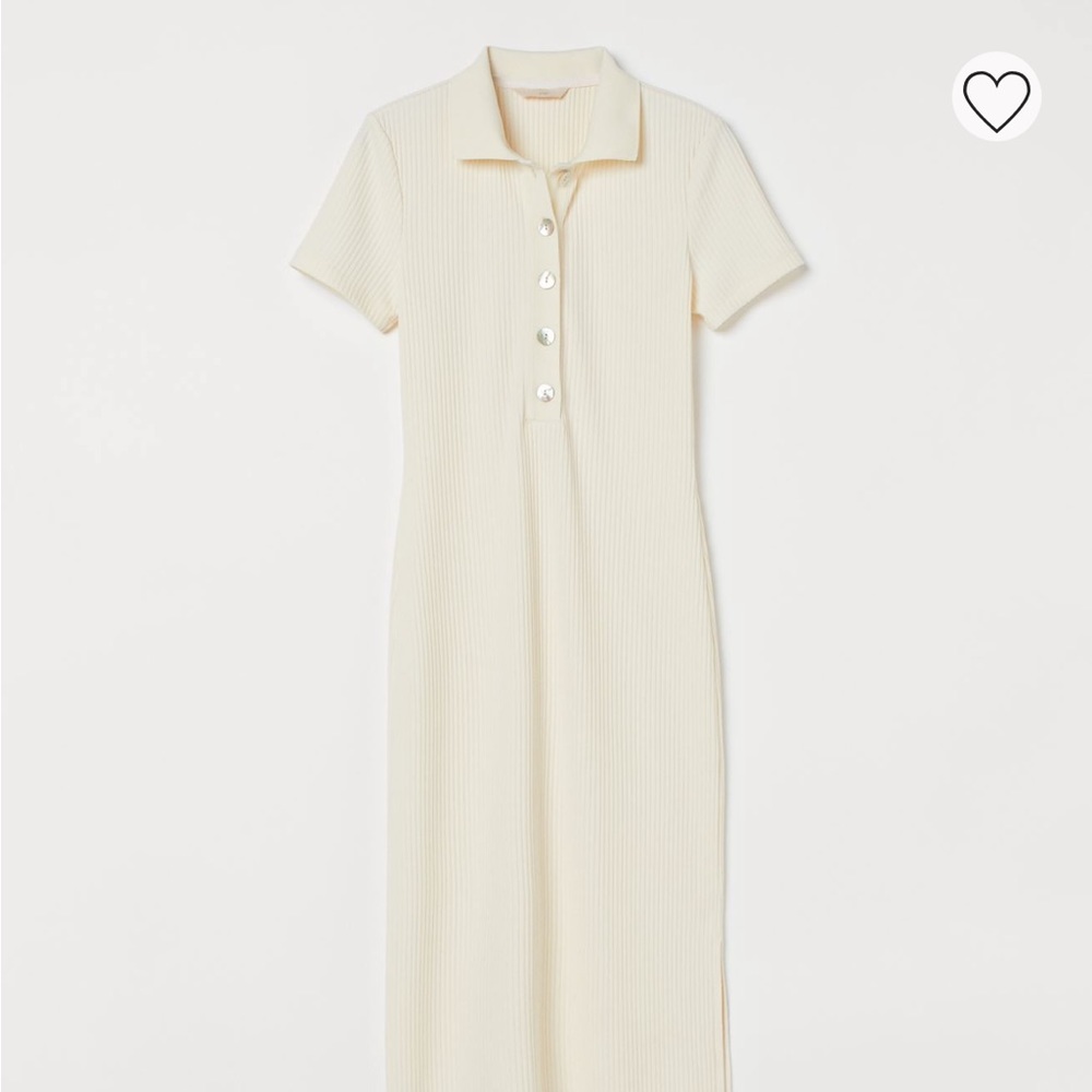 H&M midi ribbed dress